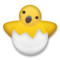 Hatching Chick emoji on LG